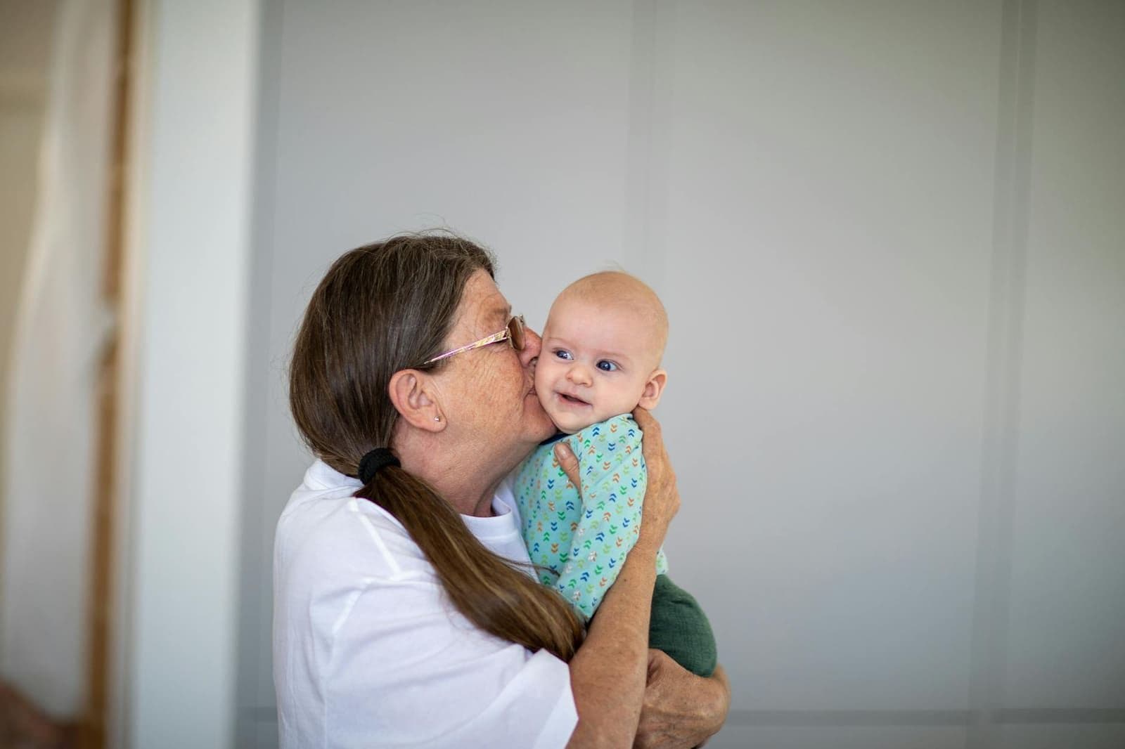 A grandmother and grandchild together